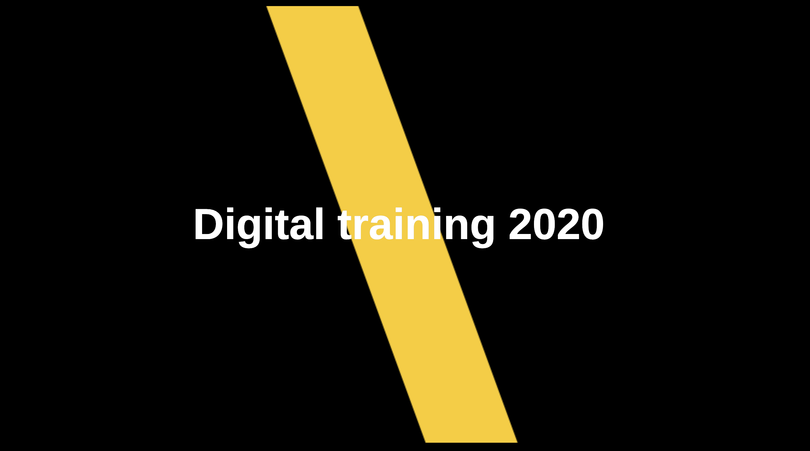 Digital training 2020
